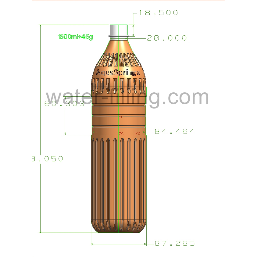 CM-A4 Water Bottle Making Machine 31 1500ml beauty bottled water design