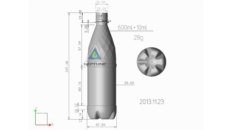 13 PSC Best Water Bottle Design 7 28gram preform design for 600ml water bottle