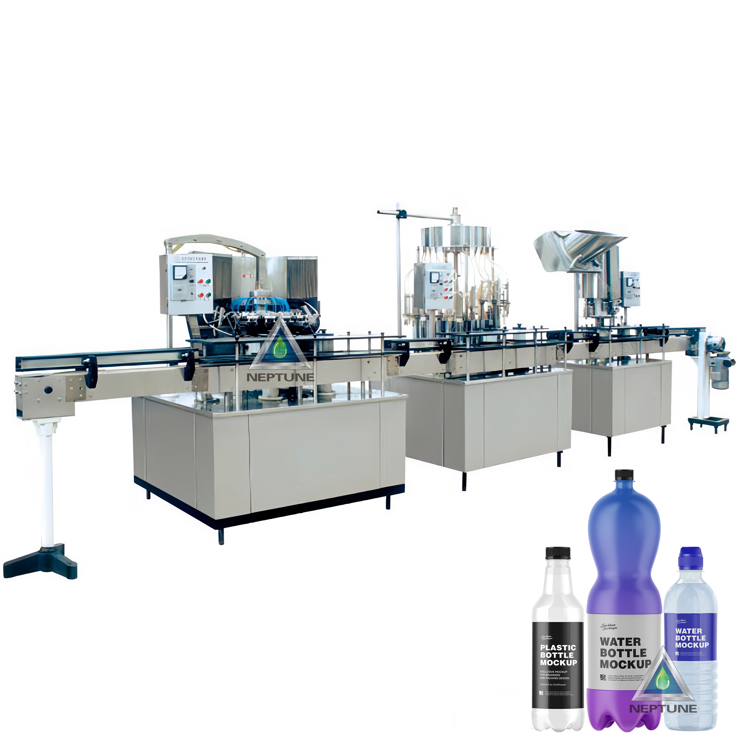 Water Bottling Machine Ex-Factory Price 1 2000bph LINEAR Water Bottling Machine