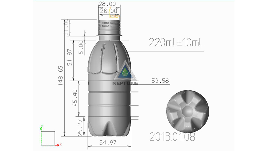 13 PSC Best Water Bottle Design 1 an 220ml water bottle design