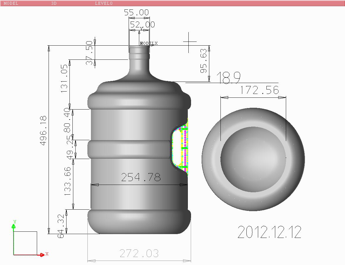 5 Gallon Water Bottle Making Machine 6 5gallon bottle design with handle