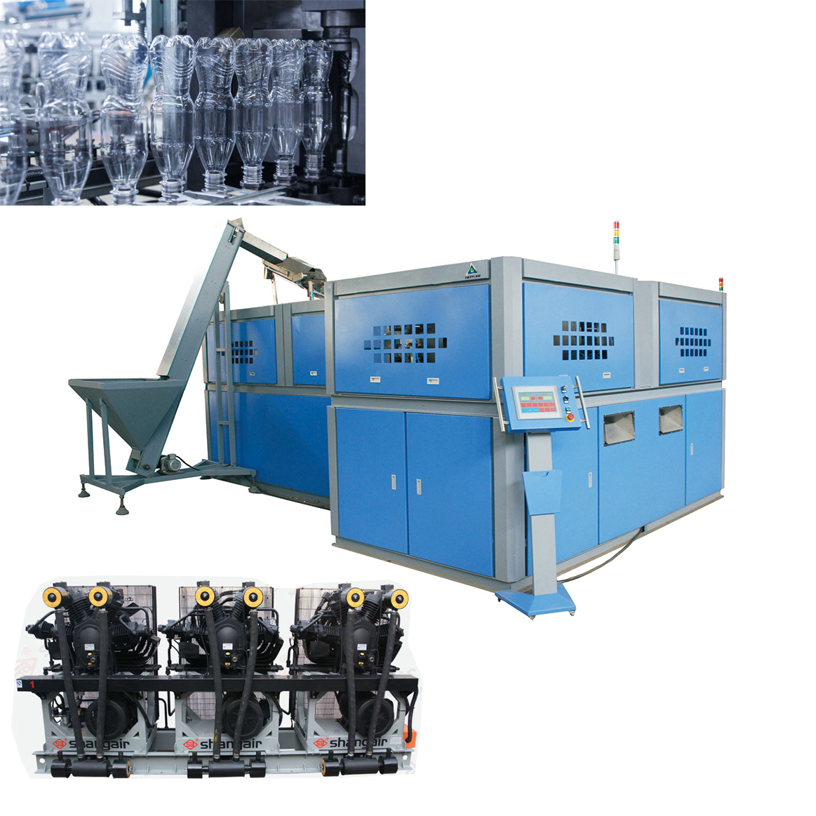 8000BPH Automatic Bottle Blow Molding Machine 1 8000BPH AUTOMATIC BOTTLE MAKING MACHINE