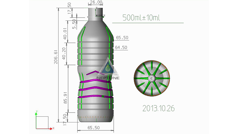 13 PSC Best Water Bottle Design 4 a famous USA water bottle design 500ml volume