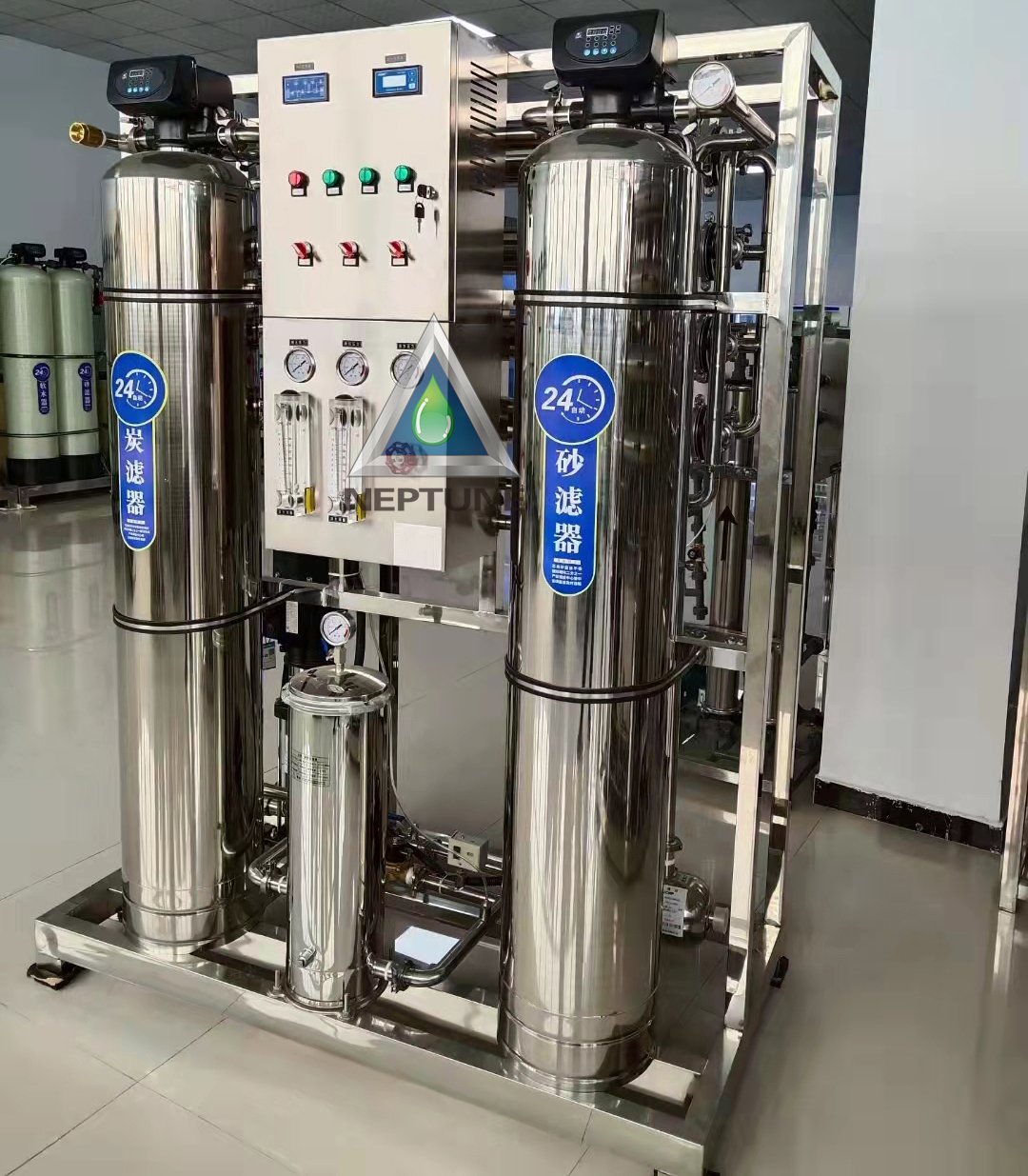 1500LPH Industrial Reverse Osmosis System for Bottle/Sachet Water 3 1000LPH RO Water Treatment Machine