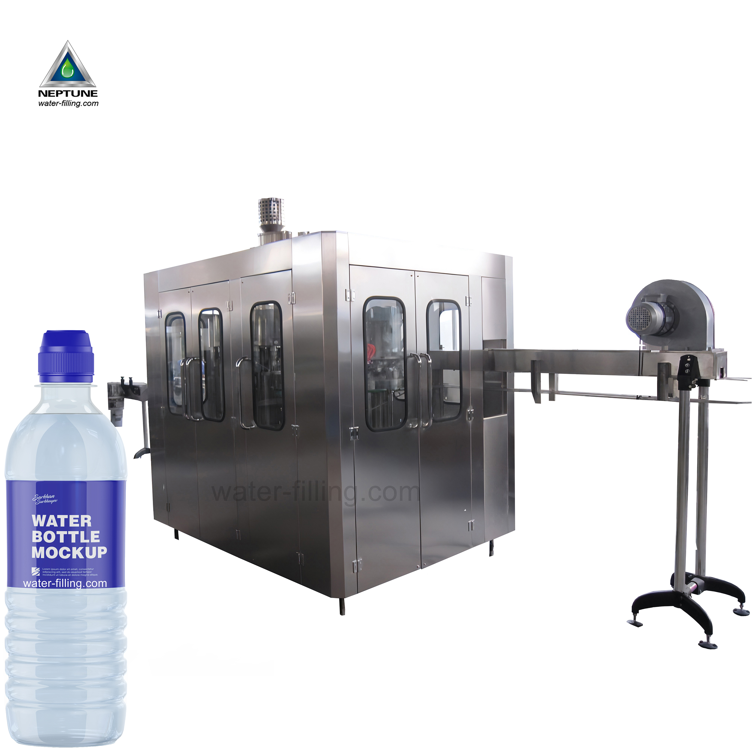 0.2-2 Liter Bottled Water Filling Machine 6000BPH 3in1 1 bottled water filling machine