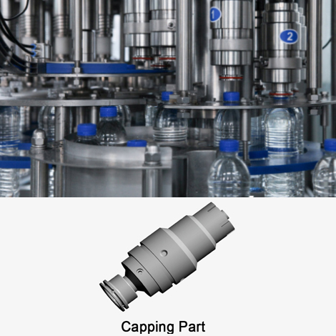 3in1 Mineral Water Bottling Machine 5 capping part of the capper
