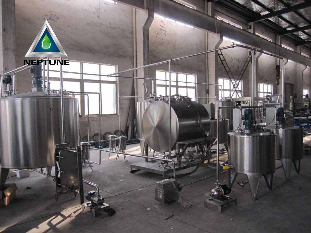Juice and Tea Drink Hot Filling Line 1 CIP back washing for juice production line
