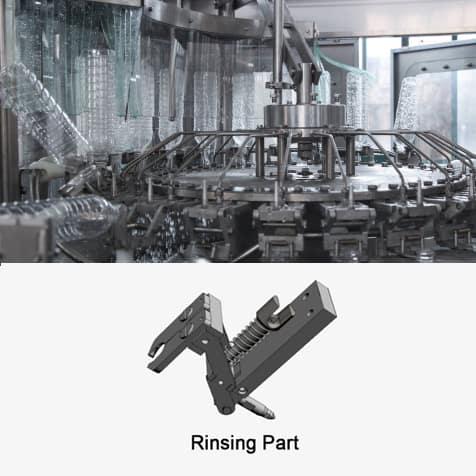 3in1 Mineral Water Bottling Machine 3 filling valve of the filling head 2