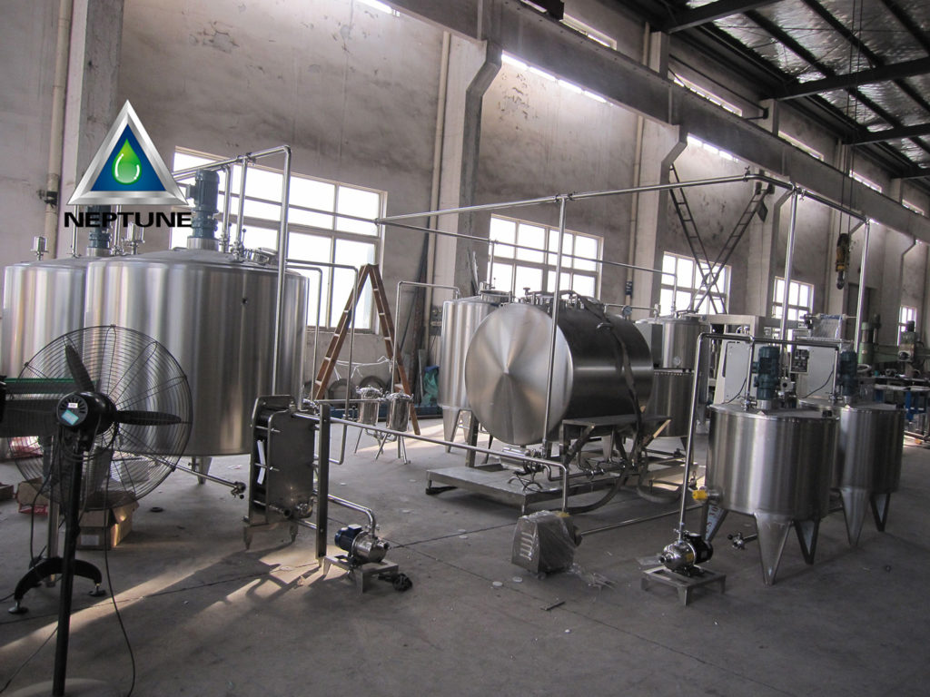 Carbonated Coka Drink Producing Line 16 juice beverage mixer process system