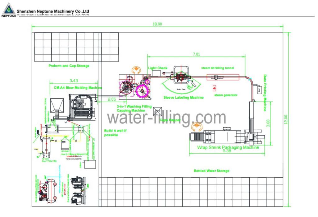 4000BPH Automatic Bottled Water Plant 11 nep 4000bph water botte production plant line