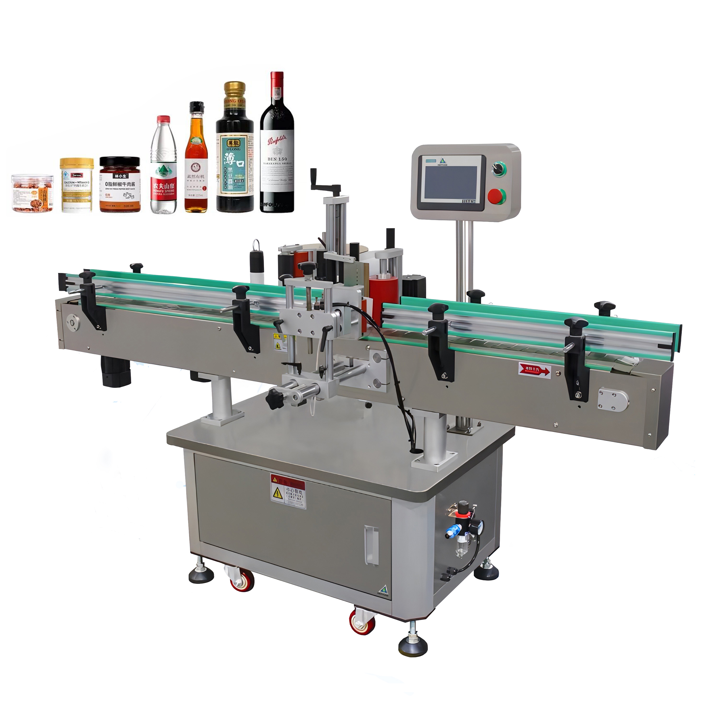 Water bottle adhesive labeling machine 1 Best Bottle Self Adhesive Labeling Machine for round bottle with cheap price