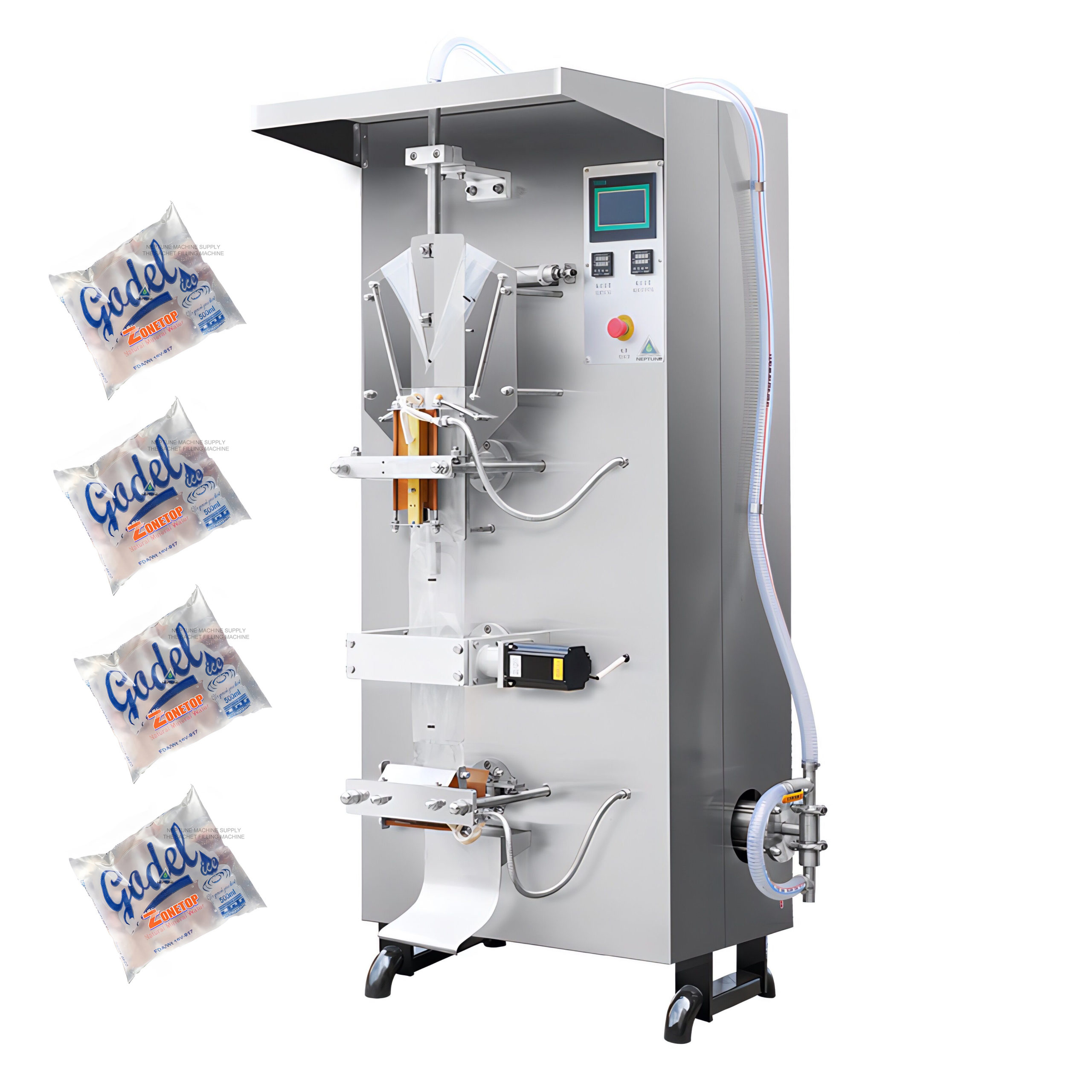 500ml Sachet Water Making Machine 2 SL 2000 Sachet water packaging machine with photocell monitoring
